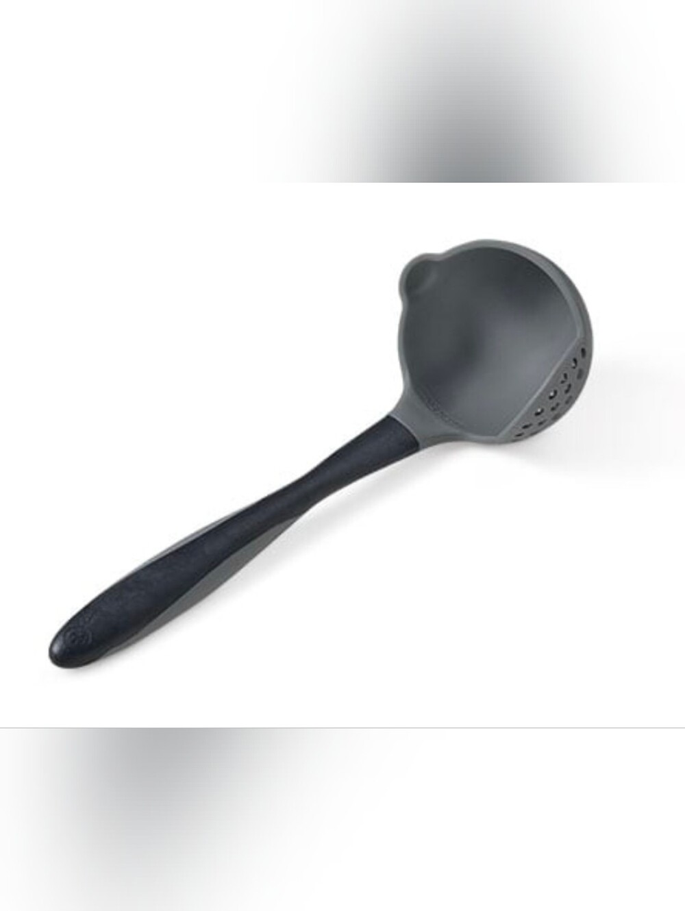 New** The Pampered Chef Gray Straining Laddle
